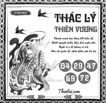 THÁC LÝ THIÊN VƯƠNG 27/09/2023