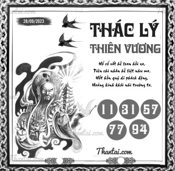 THÁC LÝ THIÊN VƯƠNG 28/09/2023