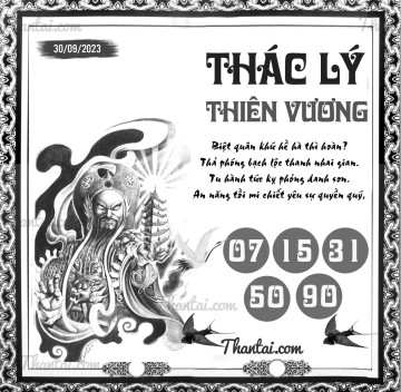 THÁC LÝ THIÊN VƯƠNG 30/09/2023