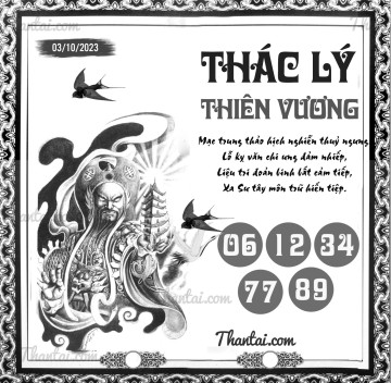 THÁC LÝ THIÊN VƯƠNG 03/10/2023