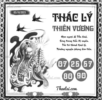 THÁC LÝ THIÊN VƯƠNG 05/10/2023