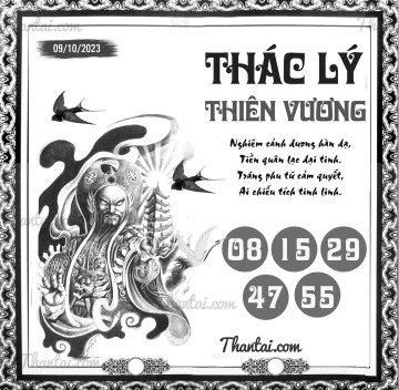 THÁC LÝ THIÊN VƯƠNG 09/10/2023