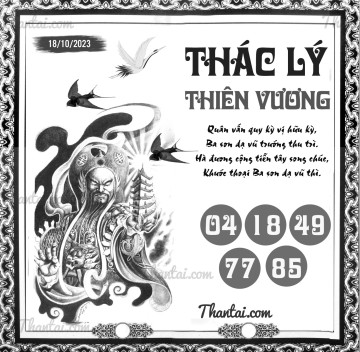 THÁC LÝ THIÊN VƯƠNG 18/10/2023