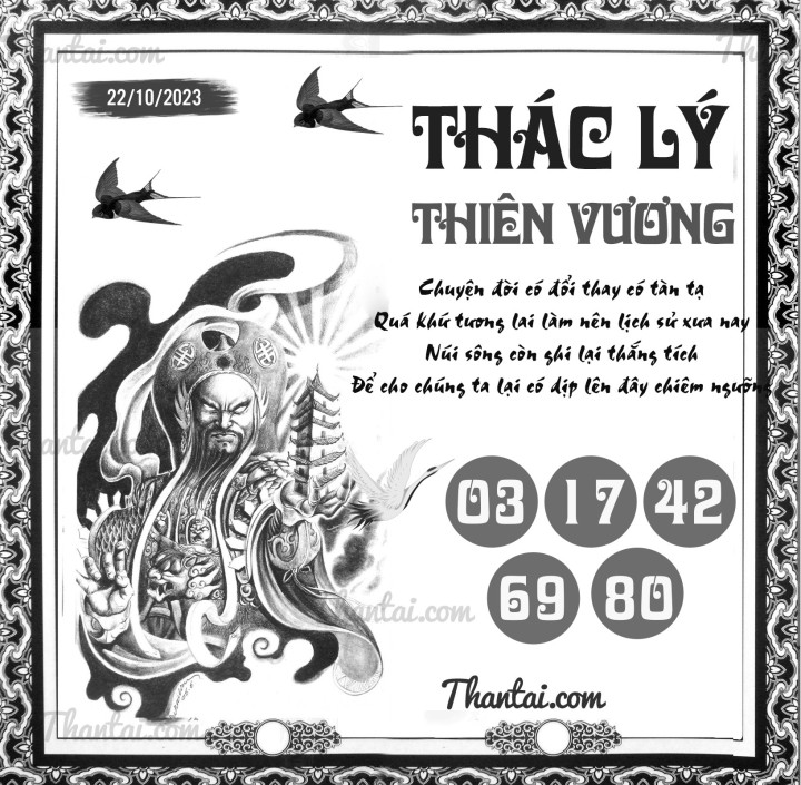 THÁC LÝ THIÊN VƯƠNG 07/10/2023