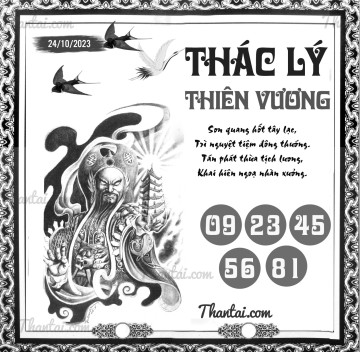 THÁC LÝ THIÊN VƯƠNG 24/10/2023