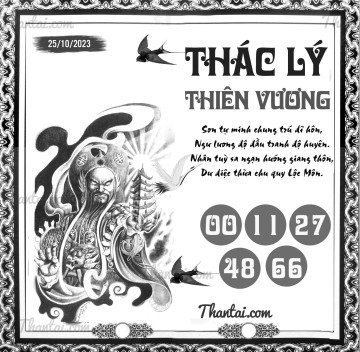 THÁC LÝ THIÊN VƯƠNG 25/10/2023