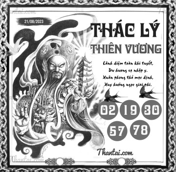 THÁC LÝ THIÊN VƯƠNG 21/08/2023