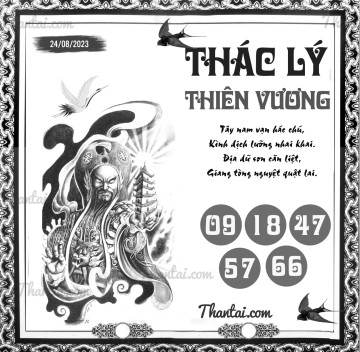 THÁC LÝ THIÊN VƯƠNG 24/08/2023