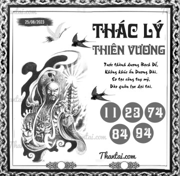 THÁC LÝ THIÊN VƯƠNG 25/08/2023