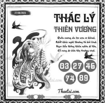 THÁC LÝ THIÊN VƯƠNG 27/08/2023