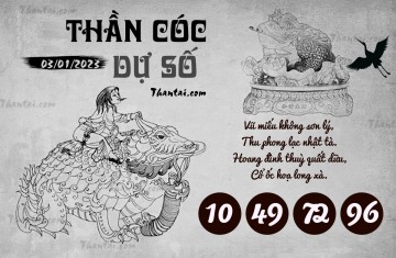 THẦN CÓC DỰ SỐ 03/01/2023