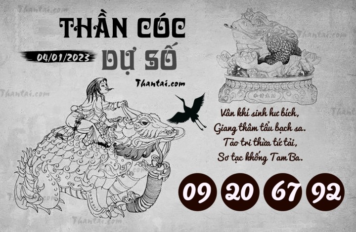 THẦN CÓC DỰ SỐ 20/01/2023