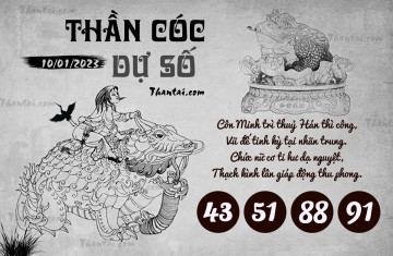 THẦN CÓC DỰ SỐ 10/01/2023