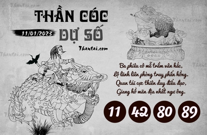THẦN CÓC DỰ SỐ 01/01/2023