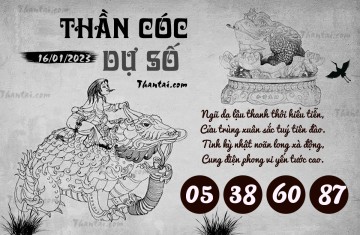 THẦN CÓC DỰ SỐ 16/01/2023