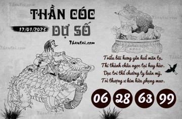 THẦN CÓC DỰ SỐ 17/01/2023