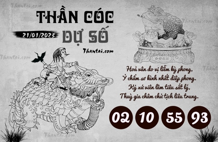 THẦN CÓC DỰ SỐ 06/01/2023