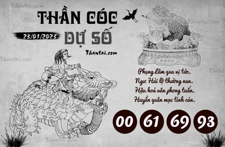 THẦN CÓC DỰ SỐ 08/01/2023