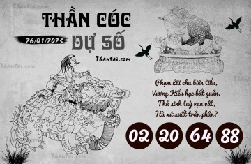 THẦN CÓC DỰ SỐ 26/01/2023