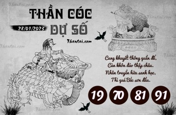 THẦN CÓC DỰ SỐ 28/01/2023