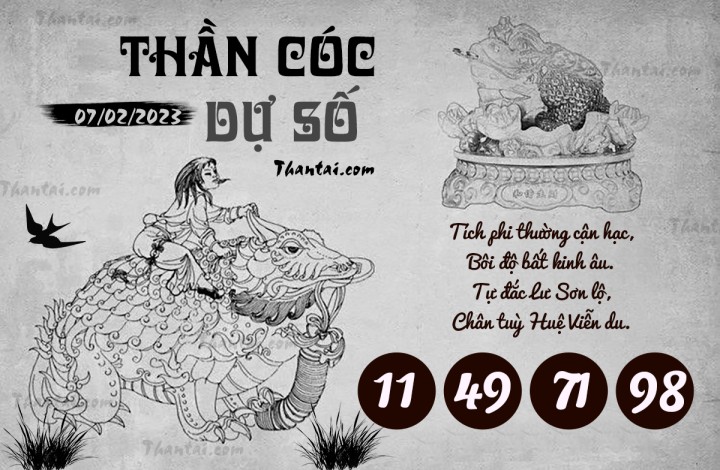 THẦN CÓC DỰ SỐ 23/01/2023