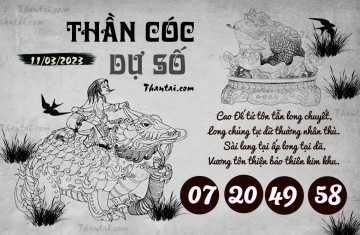 THẦN CÓC DỰ SỐ 11/03/2023