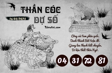 THẦN CÓC DỰ SỐ 16/03/2023