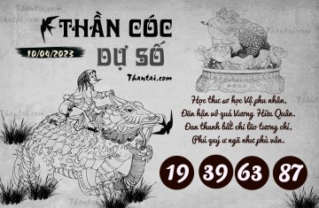 THẦN CÓC DỰ SỐ 10/04/2023