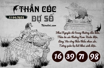 THẦN CÓC DỰ SỐ 11/04/2023