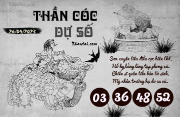 THẦN CÓC DỰ SỐ 26/09/2023