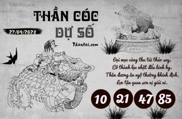 THẦN CÓC DỰ SỐ 27/09/2023