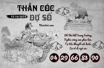 THẦN CÓC DỰ SỐ 13/10/2023