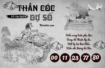 THẦN CÓC DỰ SỐ 15/10/2023