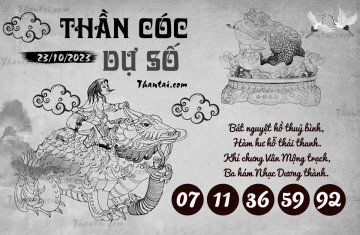 THẦN CÓC DỰ SỐ 23/10/2023