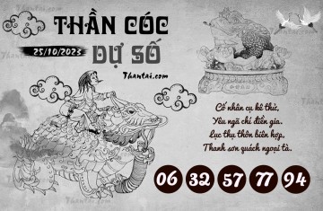 THẦN CÓC DỰ SỐ 25/10/2023