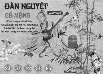 ĐÀN NGUYỆT CỔ MỘNG 27/07/2023