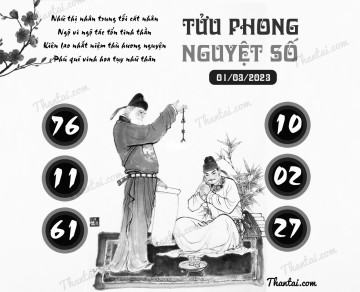 TỬU PHONG NGUYỆT SỐ 01/03/2023