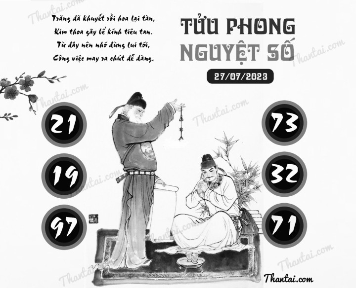 TỬU PHONG NGUYỆT SỐ 12/07/2023