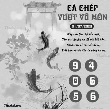 CÁ CHÉP VƯỢT VŨ MÔN 01/07/2023