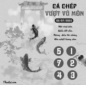 CÁ CHÉP VƯỢT VŨ MÔN 02/07/2023