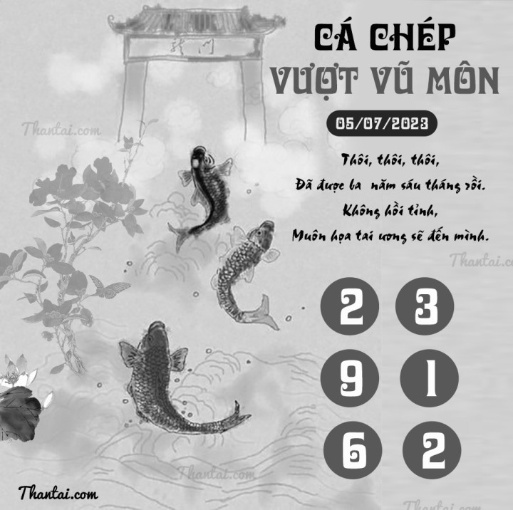 CÁ CHÉP VƯỢT VŨ MÔN 20/06/2023