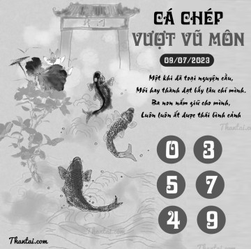 CÁ CHÉP VƯỢT VŨ MÔN 09/07/2023