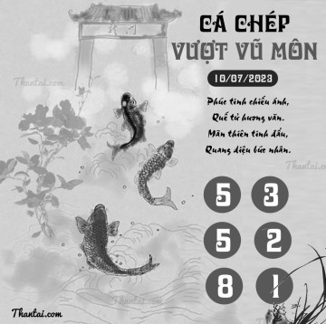 CÁ CHÉP VƯỢT VŨ MÔN 10/07/2023