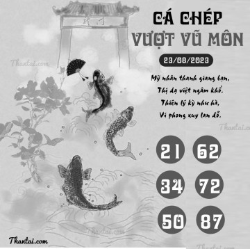 CÁ CHÉP VƯỢT VŨ MÔN 23/08/2023