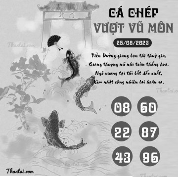 CÁ CHÉP VƯỢT VŨ MÔN 25/08/2023