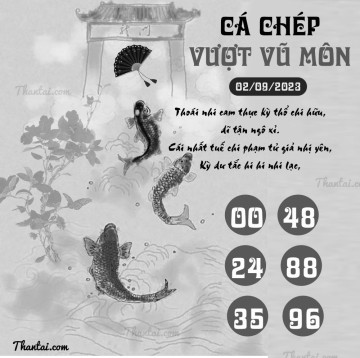 CÁ CHÉP VƯỢT VŨ MÔN 02/09/2023