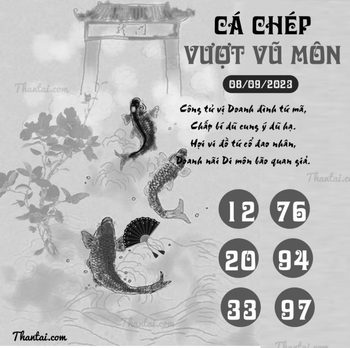 CÁ CHÉP VƯỢT VŨ MÔN 24/08/2023
