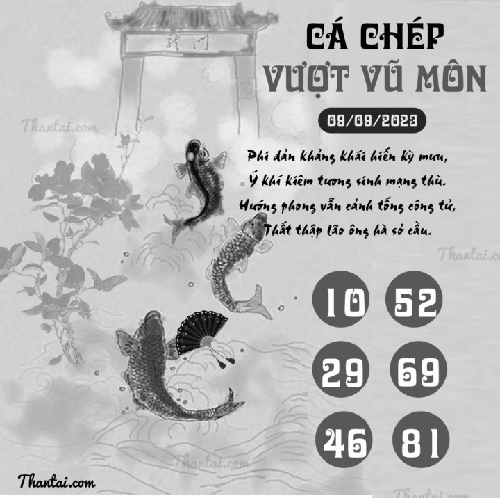 CÁ CHÉP VƯỢT VŨ MÔN 25/08/2023