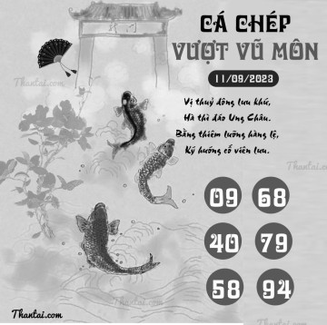 CÁ CHÉP VƯỢT VŨ MÔN 11/09/2023