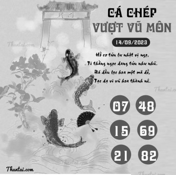 CÁ CHÉP VƯỢT VŨ MÔN 14/09/2023